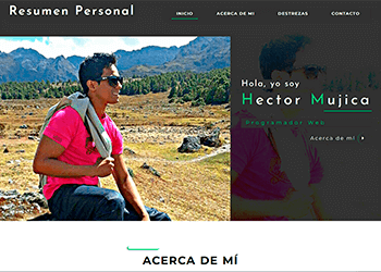 AboutMe — project screenshot